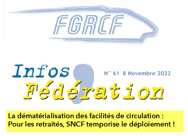 Une info essentielle envoyée à nos adhérents : le petit + de FGRCF !